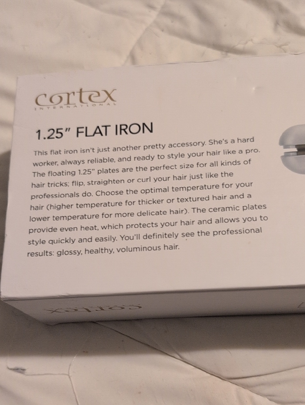 Hair Straightener Flat Iron Solid Ceramic Plates Iconic Technology Cortex New - Picture 4 of 6